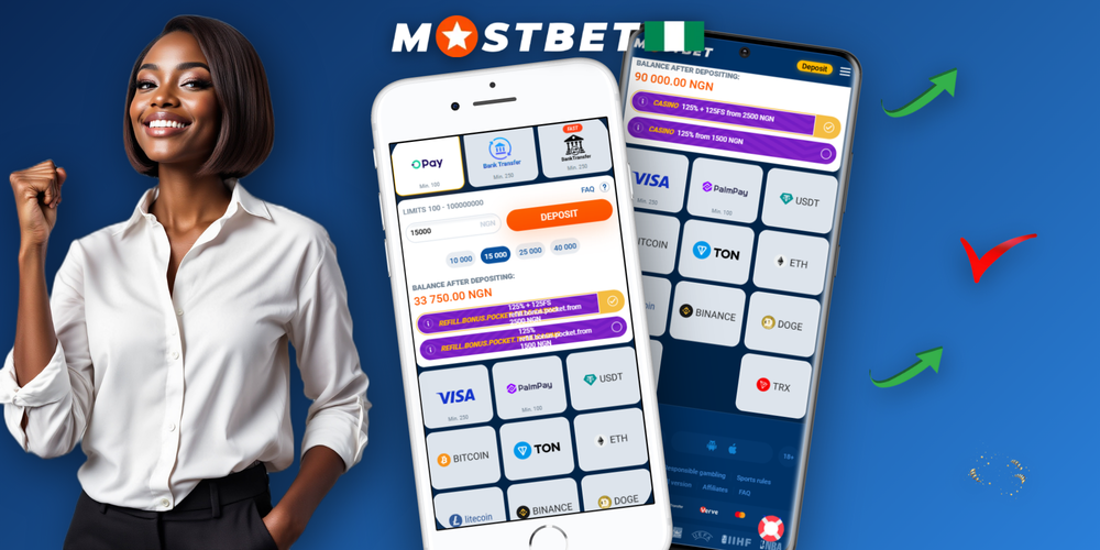 Mostbet affiliate program weekly payout methods including OPay, Visa, Skrill and Bitcoin icons