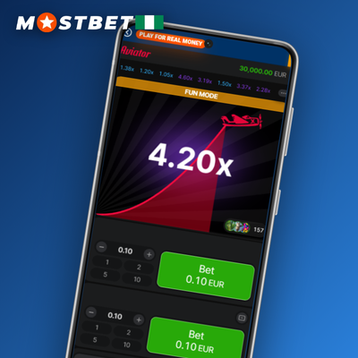 Mostbet Aviator round history strip displaying past multiplier badges for game context