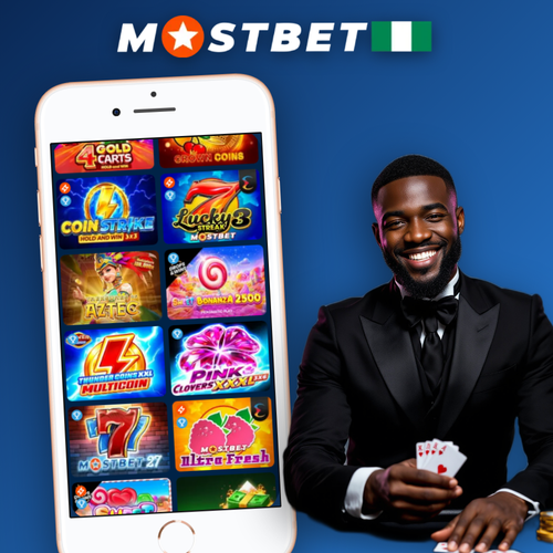 Mostbet Nigeria licensed casino and sportsbook hero banner with roulette and football