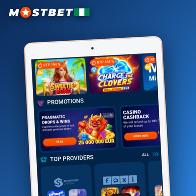Mostbet casino bonus gift box with coins and free spins on first deposit